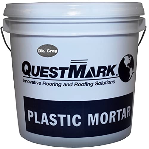 QuestMark 2105 Standard Epoxy Concrete Floor Patch and Resurfacer - 2 Gallon Unit, Dark Gray - Fill and Repair Cracks, Holes, Pits and Spalling - color: Dark Gray, size: 2 Gallon Unit