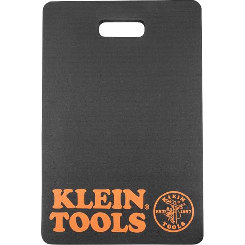 Klein Tools 60135 Kneeling Pads, Adult Men's Soft Thick Closed Cell Soft Foam Professional Tradesman Pro Pads with Handle