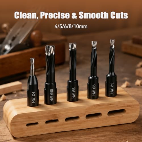1060Pc Dominos Tenons Assortment with 5Pcs Cutter & Case for Festool Joiner