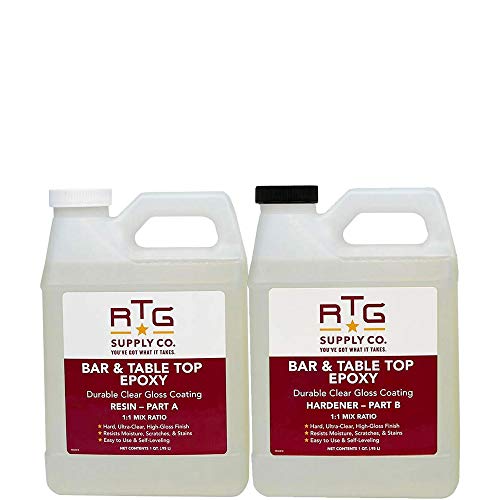 RTG Supply Co. Bar & Table Top Epoxy Resin - 2-Quart Kit - size: 2-Quart Kit