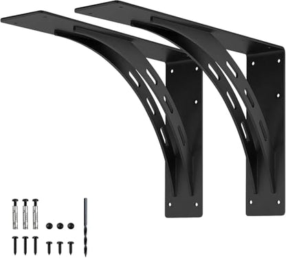 20 inch Heavy Duty Shelf Brackets , Max Load 1100 Lbs ,Premium Alloy Metal Mantel Brackets (Set of 2) Fireplace Mantel Brackets - Countertop Support Brackets (20 x 13.5 inch - size: 20 inch x 13.5 inch