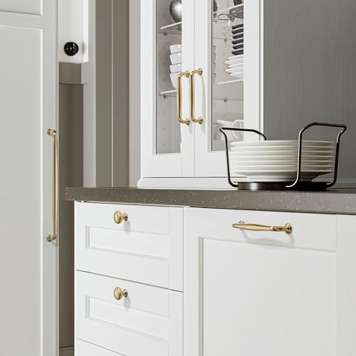 TUNNY 5 Pack Cabinet Handles-12.6"/320mm Screw Spacing Champagne Bronze Furniture Hardware Handles for Kitchen Cabinets Bedroom Dresser Wardrobe Cabinet Pulls - color: Champagne Bronze, size: 12.6"(320mm)Hole Center-5Pcs