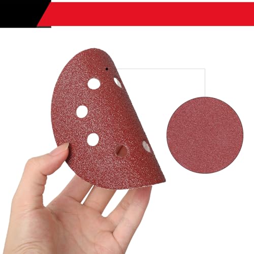 50 PCS 5 Inch Sanding Discs 80Grit, Round Hook and Loop Sandpaper for Random Orbital Sander - size: 80 Grit