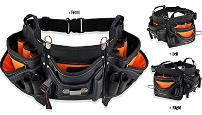 WELKINLAND 18-Pocket Carpenter tool belt, Easy-Access HVAC Tool Belt