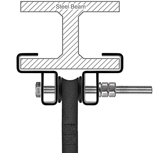 SELEWARE Boxing Punching Bag Hanger, Heavy Bag Bracket - color: I Beam Clamp