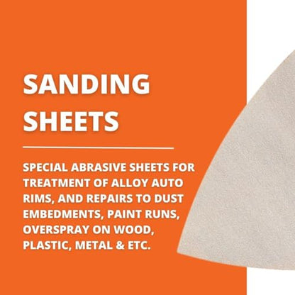 Fein Super-Soft Sanding Sheets for Alloy Rims & Repairs, 500 Grit - size: 500 Grit, 50-Pack