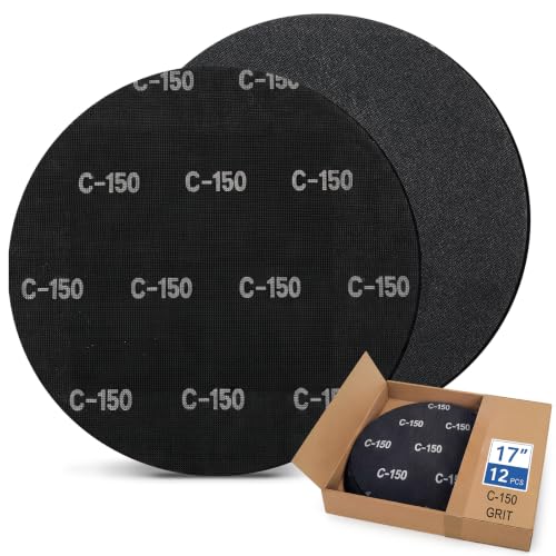 Lounsweer 12Pcs 17" Sanding Screen Disc Mesh Floor Sanding Screen, 150 Grit - style: 150 Grit