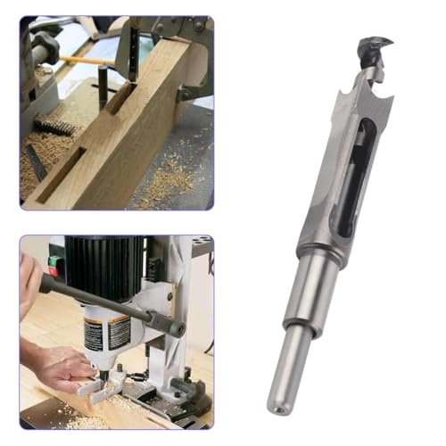 Square Mortise Drill Bit, 20mm Carbon Steel Chisel Cutter Tool