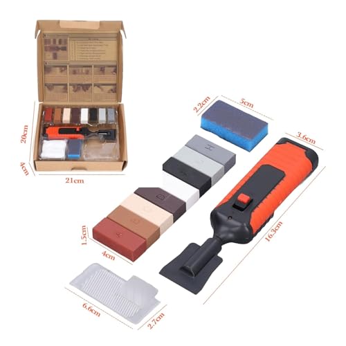 Tile Repair Kit, Wax Blocks Heat Pen for Porcelain Floor Scratch