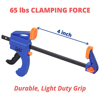 Mr. Pen- Bar Clamps for Woodworking, 4", 2 Pack, Blue - style: 4 Inch