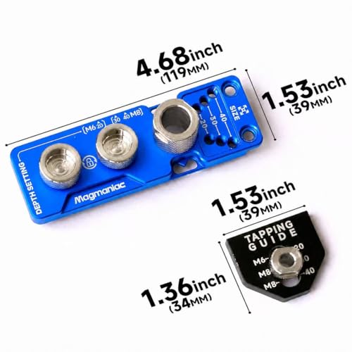 Upgrade Aluminum Profile Drill Guide Access Hole Drill Jig Step Drills - color: Blue-black