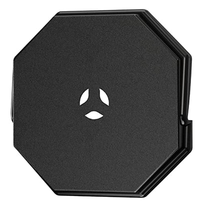 Vinyl Siding Mounting Blocks, Siding Mounting Kit, 130110006001 Octagon Mount Block, Mounting Plate for 1/2 inch Lap and 4 inch to 10 inch Height Siding, Black - style: Black