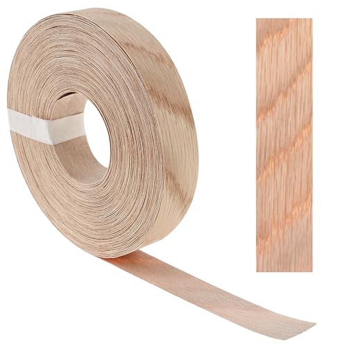 3/4 inch X 50 ft Wood Veneer Edge Banding White Oak Pre-glued Real Wood Veneer Edging Iron-on for Cabinet Repair Furniture Restoration - size: 3/4 inch * 50 ft (1.9 cm * 15M)
