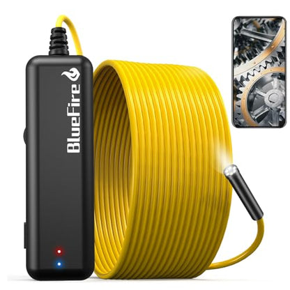 BlueFire 33FT Wireless Endoscope Camera, 2MP HD Borescope, IP67