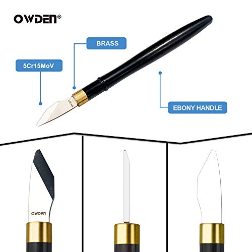 OWDEN Precision Leather Carving and Cutting Knife,Leather tool.