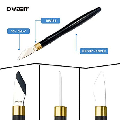 OWDEN Precision Leather Carving and Cutting Knife,Leather tool.