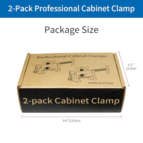 2-Pack Blue Cabinet Clamps,Face Frame Clamps for Installing Cabinets