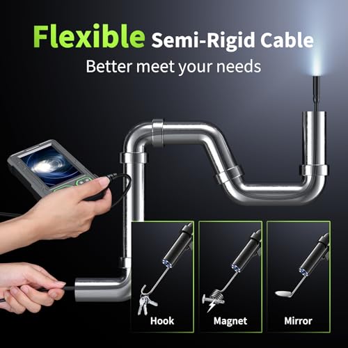 Endoscope Camera with Light, 1920P HD Borescope Tools, Dark Green(16.5FT)