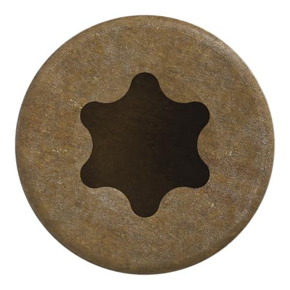 Simpson Strong-Tie FT07112R100 Finish Trim Screw — #7 x 1-1/2 in. T10, Trim-Head, Quik Guard, Tan (100-Qty)