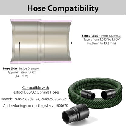Hose Adapter for DeWalt & Craftsman Sanders (D36/32 Hose) - style: D36/32 Hose