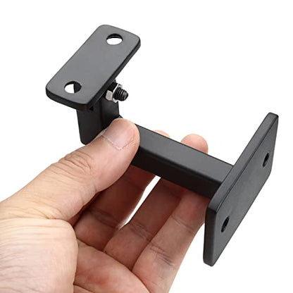 RealPlus Swivel Handrail Brackets Heavy Duty Adjustable Square Hand Rail Brackets for Staircase Stair, Pack of 4 - size: Pack of 4