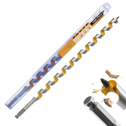 7/8" x 18" Ship Auger Bit, 7/16" Hex Shank - size: 7/8" x 18"