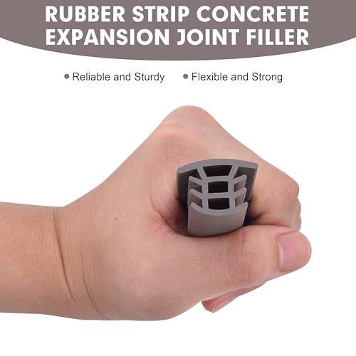 Flexible EPDM Rubber Strip (50 ft Long x 1 inch Wide) - Concrete Crack Repair & Replacement, Weather & Aging Resistant Expansion Joint Filler for Driveways, Sidewalks - size: 1 Inch, 50 Ft