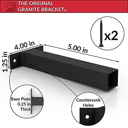 Square Free Floating Shelf Bracket – Heavy Duty Hidden Shelf Support Brackets for Floating Wood Planks–Invisible Flush-Mount Hardware for DIY Rustic & Modern Shelving (Square Peg-5 inches) - size: 5 Inches