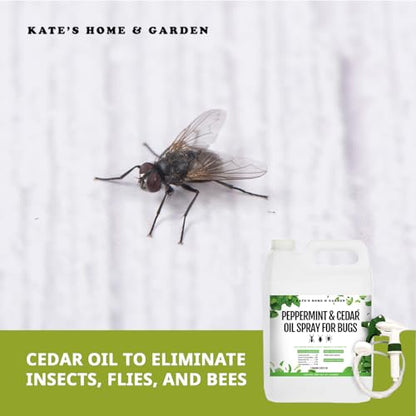 Kate's Home & Garden Peppermint Oil Spray for Bugs, Ants, Spiders (1 Gal) - size: 128 Fl Oz (Pack of 1)
