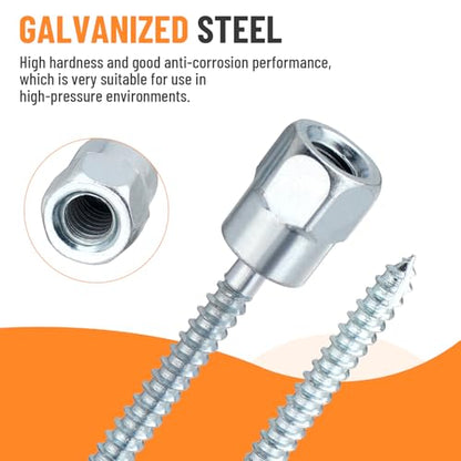 3/8" Vertical Rod Anchor Screw 1/4" x 2", Threaded Rod Anchor Screw Fitting