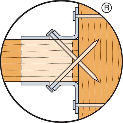 Simpson Strong-Tie PFD24B PFB Galvanized Post-Frame Saddle Hanger for 2x4