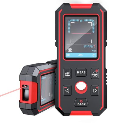 NOYAFA Stud Finder Wall Scanner Rechargeable, Laser Measure 60M/196ft