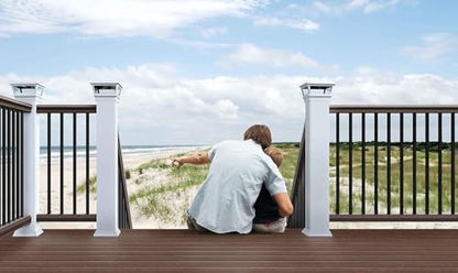 HZIU 25 Pack 38" Deck Balusters，Stainless Steel Deck Railing Kit - size: 38 Inch