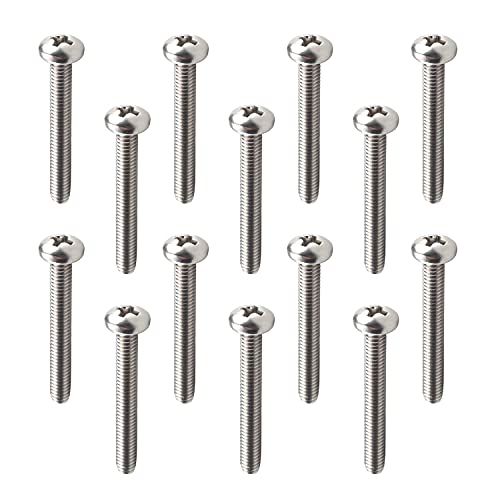 30Pcs M4-0.7 x 30mm Pan Head Phillips Machine Screws - size: M4 x 30mm