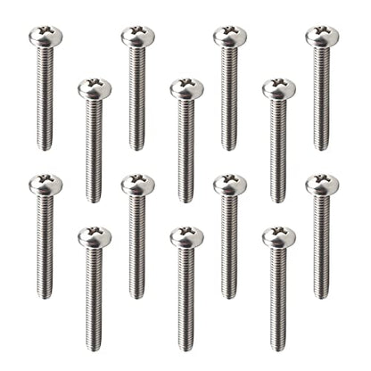 30Pcs M4-0.7 x 30mm Pan Head Phillips Machine Screws - size: M4 x 30mm