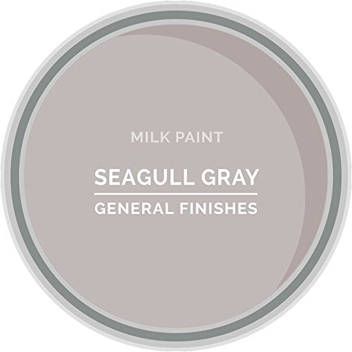 General Finishes Water Based Milk Paint, 1 Pint, Seagull Gray - color: Seagull Gray, size: 16 Fl Oz (Pack of 1)