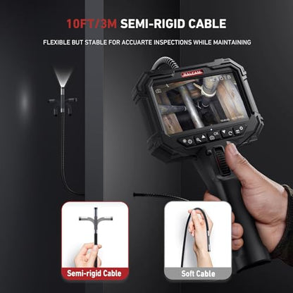 Ralcam Two-Way Articulating Borescope for Mechanic Automotive HVAC Wall - size: 10FT