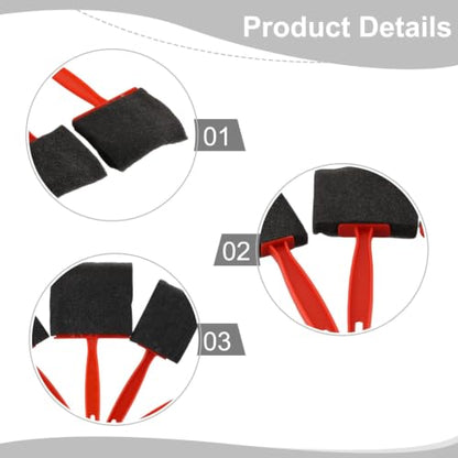 5-Piece Foam Paint Brush Set for Oil Stain & Polyurethane Painting