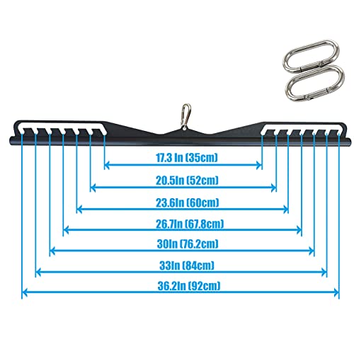 Adjustable Lat Pull down Bar, Cable Machine Attachments for Gym, Home Gym Fitness T-bar Row Pulldown Attachments, Lat Pull Down Machine Wide Grip Neutral Grip Handle - color: SP-B07