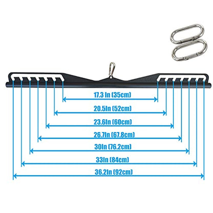 Adjustable Lat Pull down Bar, Cable Machine Attachments for Gym, Home Gym Fitness T-bar Row Pulldown Attachments, Lat Pull Down Machine Wide Grip Neutral Grip Handle - color: SP-B07