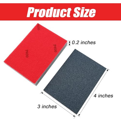 20PCS#180-1000 Sanding Sponge Assortment Pack Flexible Sandpaper Sponge