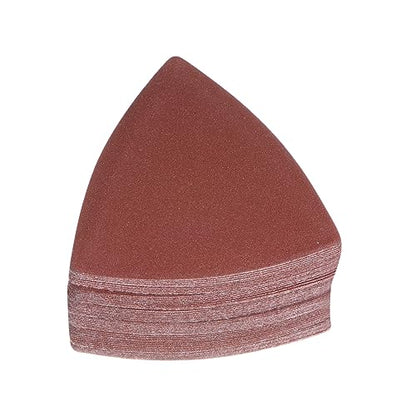 HARFINGTON 60pcs Triangular Hook & Loop Sandpapers 240 Grits 3-1/8" Aluminum Oxide Sanding Pads Random Orbital Mouse Detail Sander Papers Oscillating Multi Tool Sheets - size: 240 Grits