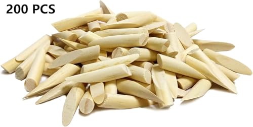200 Pcs Solid Wood Pocket Hole Plugs, Pine Wood Plugs for Pocket Hole Jig Accessories