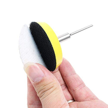 2 Inch Hook and Loop Sanding Pad with 1/8" Mandrel for Drill Rotary Tool