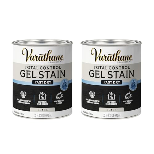 Varathane Total Control Gel Stain - color: Black, size: Quart (Pack of 2)