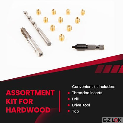 E-Z LOK Thread Repair Kit, 6-32 - size: 6-32, style: Brass