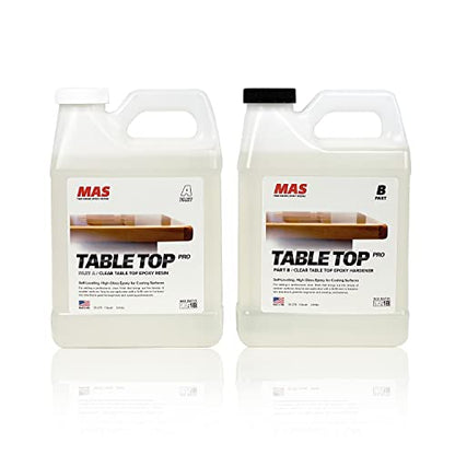 MAS Epoxies Table Top Pro Epoxy Resin Kit, 2-Quart for Tables, Bar Tops - size: 2 Quart