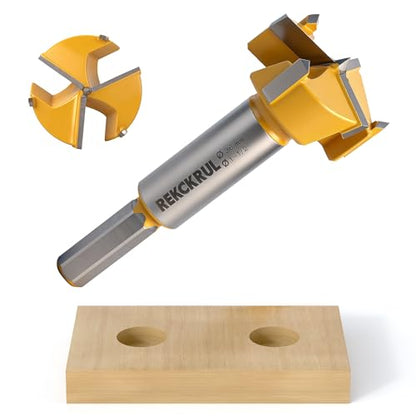 1-1/2" | 38mm Triple Flute Tungsten Carbide Forstner Drill Bit (Hex) - size: 1-1/2" | 38mm