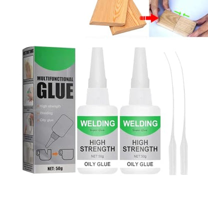 Extensivek Ex01 Glue,Welding High-Strength Oily Glue,Universal Super Glue Gel,Instant Bonding,Strong Adhesion (2PCS) - color: 2PCS