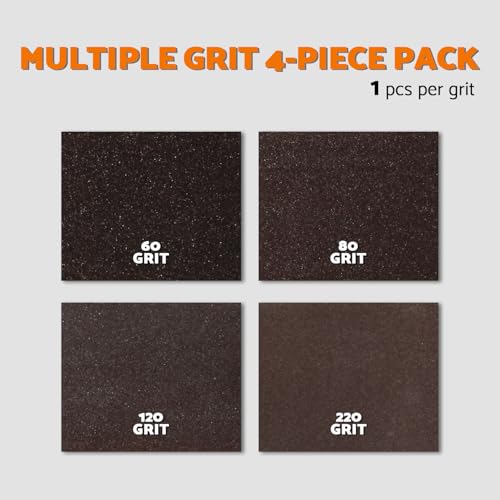 S&F STEAD & FAST Sanding Sponge 60 80 120 220 Grit 4 Pcs with 2 Emery Board